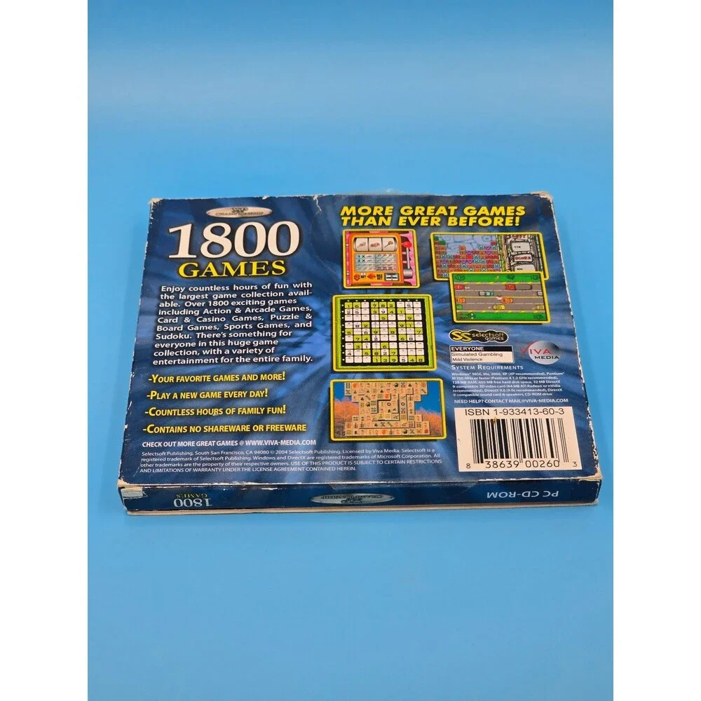XP CHAMPIONSHIP 1800 GAMES 2004 Arcade Casino Puzzle Racing